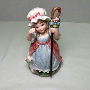 Vintage Lefton 1993 Little Bo Peep Musical Figurine